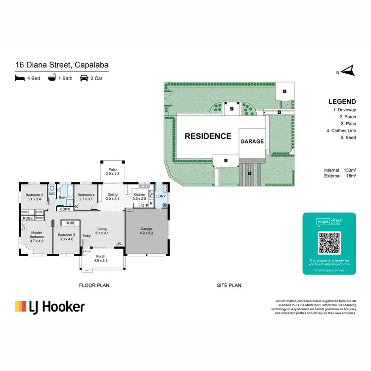 Floorplan of Homely house listing, 16 Diana Street, Capalaba QLD 4157