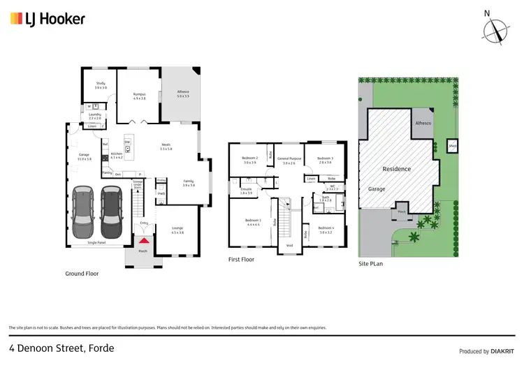 Floorplan of Homely house listing, 4 Denoon Street, Forde ACT 2914