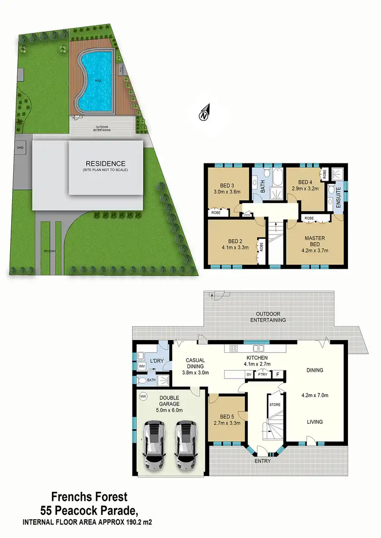Floorplan of Homely house listing, 55 Peacock Parade, Frenchs Forest NSW 2086