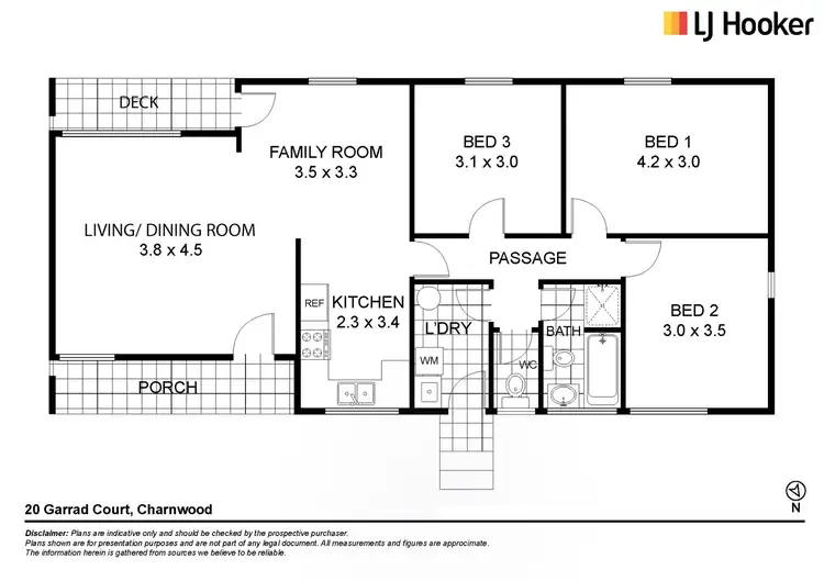 Floorplan of Homely house listing, 20 Garrad Court, Charnwood ACT 2615