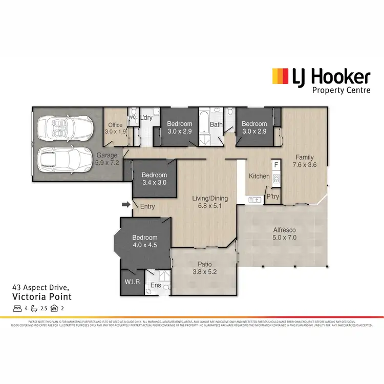 Floorplan of Homely house listing, 43 Aspect Drive, Victoria Point QLD 4165