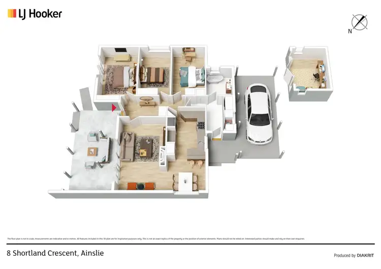 Floorplan of Homely house listing, 8 Shortland Crescent, Ainslie ACT 2602