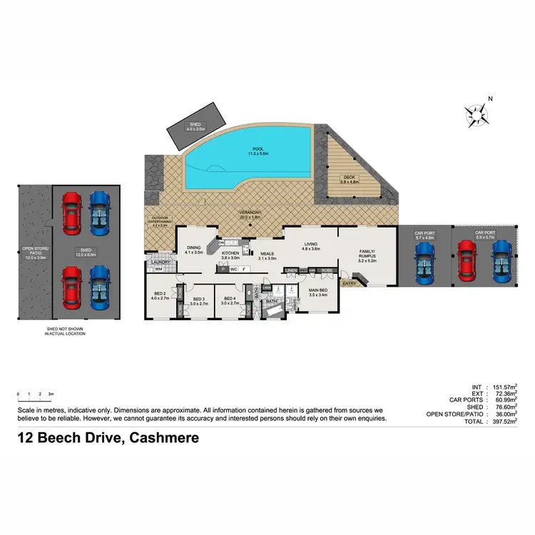 Floorplan of Homely house listing, 12 Beech Drive, Cashmere QLD 4500