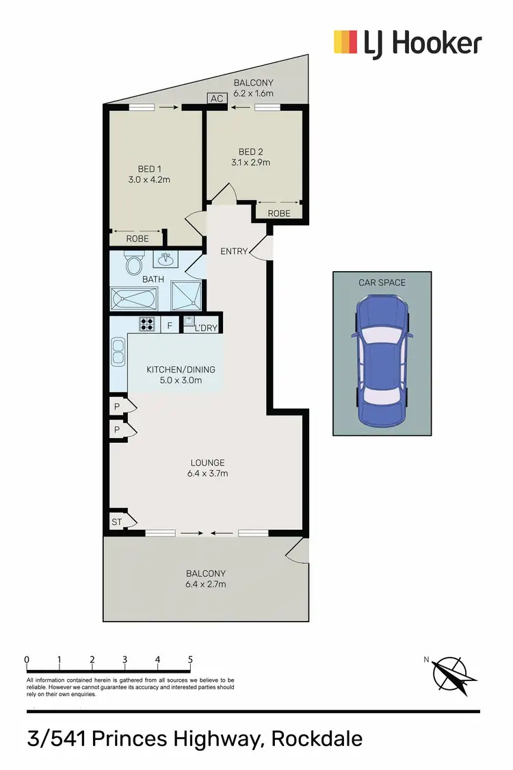 Floorplan of Homely apartment listing, 3/541-545 Princes Highway, Rockdale NSW 2216