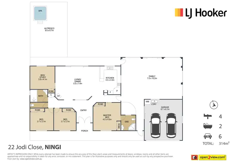 Floorplan of Homely house listing, 22 Jodi Close, Ningi QLD 4511