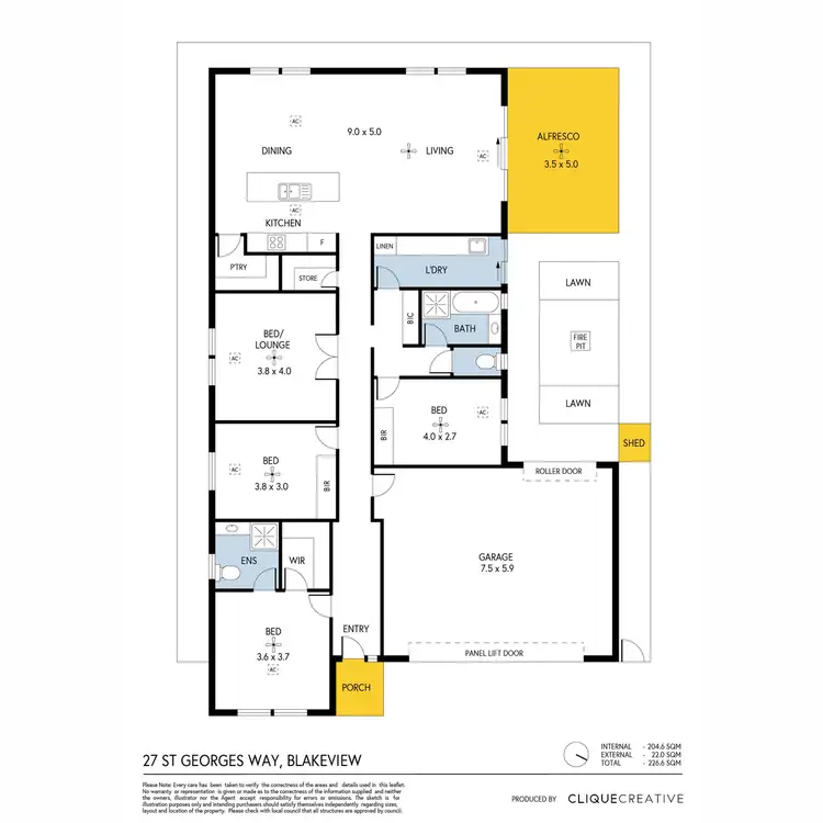 Floorplan of Homely house listing, 27 St Georges Way, Blakeview SA 5114