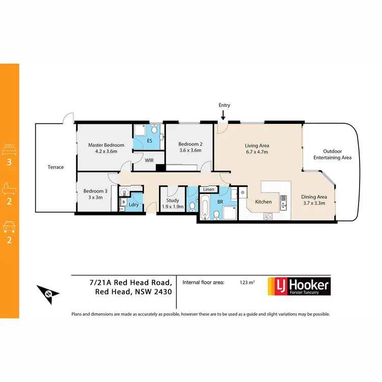 Floorplan of Homely unit listing, 7/21A Red Head Road, Red Head NSW 2430