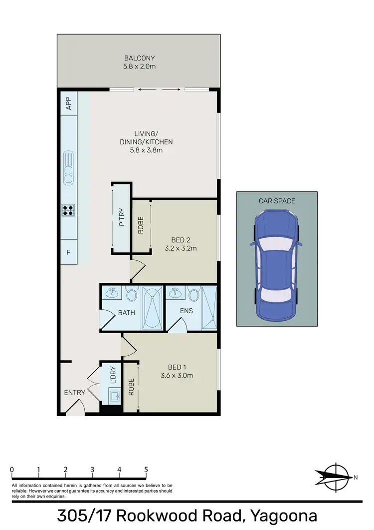 Floorplan of Homely apartment listing, 305/17-19 Rookwood Road, Yagoona NSW 2199