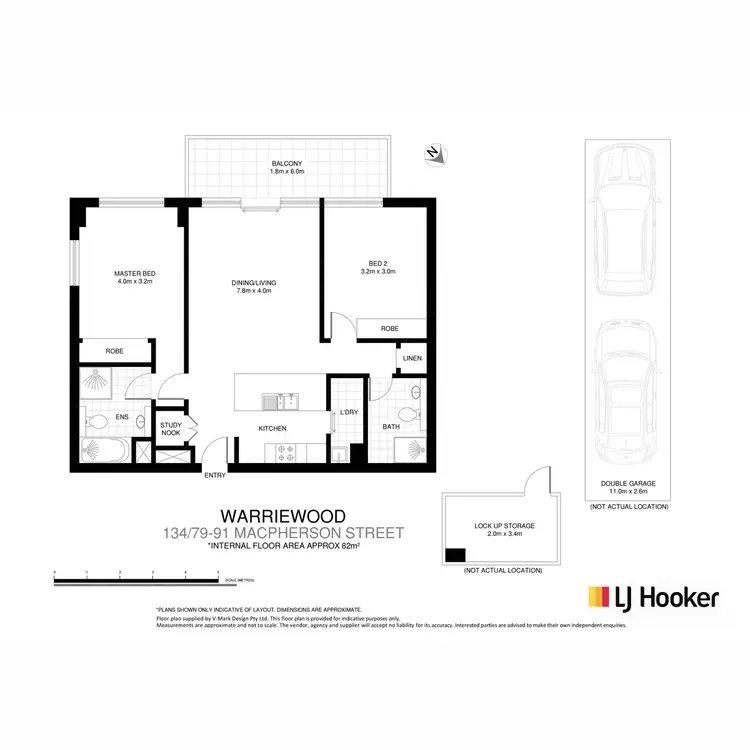 Floorplan of Homely unit listing, 134/79-91 Macpherson Street, Warriewood NSW 2102