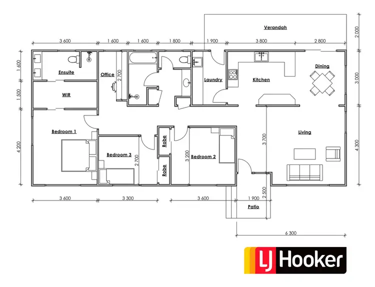 Floorplan of Homely house listing, 1a Khatabundah Street, Wingham NSW 2429
