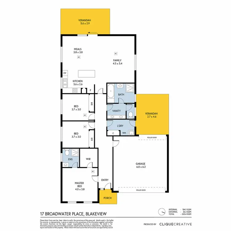 Floorplan of Homely house listing, 17 Broadwater Place, Blakeview SA 5114