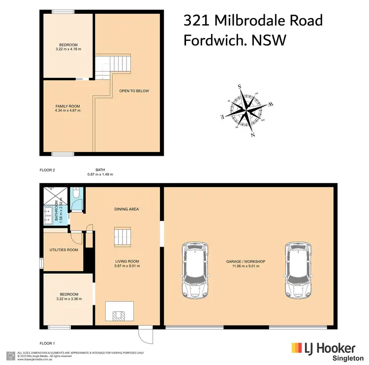 Floorplan of Homely rural property listing, 321 Milbrodale Road, Broke NSW 2330