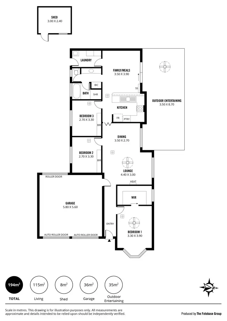 Floorplan of Homely house listing, 7 Brookdale Close, Gilles Plains SA 5086