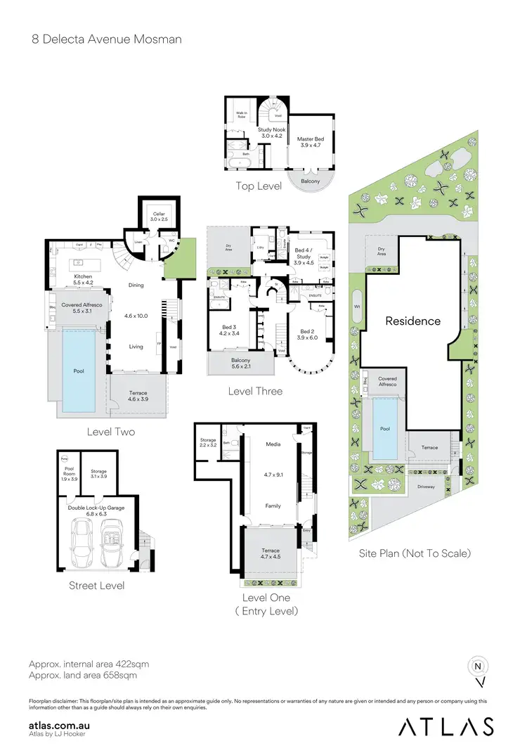 Floorplan of Homely house listing, 8 Delecta Avenue, Mosman NSW 2088