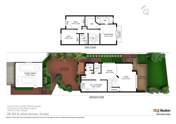 Floorplan of Homely townhouse listing, 28/183 St Johns Avenue, Gordon NSW 2072
