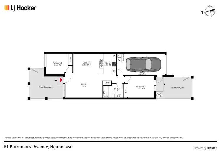 Floorplan of Homely house listing, 61 Burrumarra Avenue, Ngunnawal ACT 2913