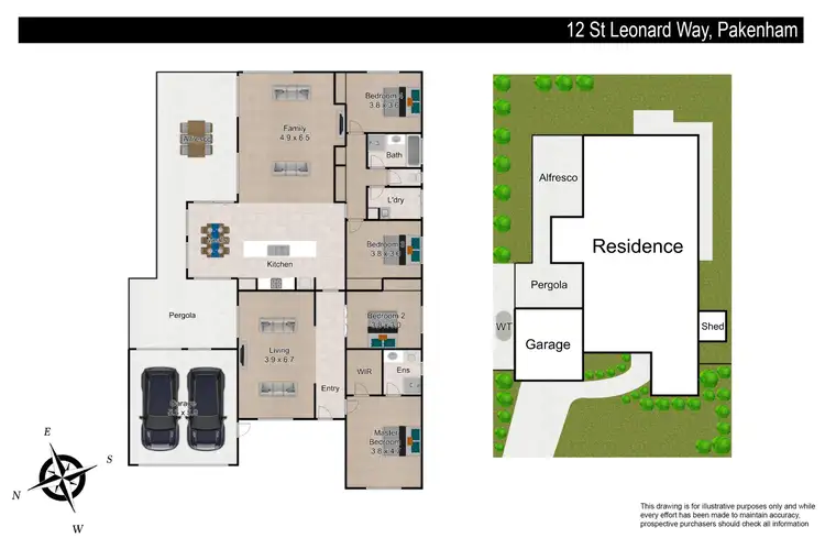 Floorplan of Homely house listing, 12 St Leonard Way, Pakenham VIC 3810