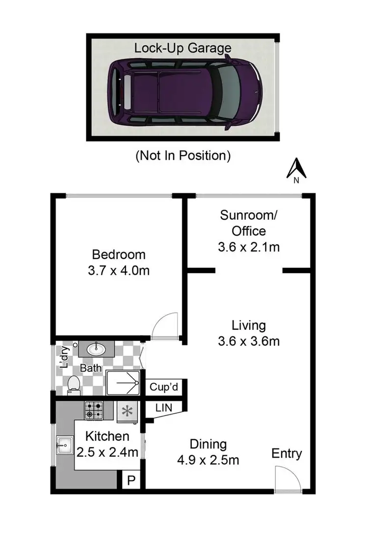 Floorplan of Homely unit listing, 1/380 Mowbray Road, Lane Cove NSW 2066