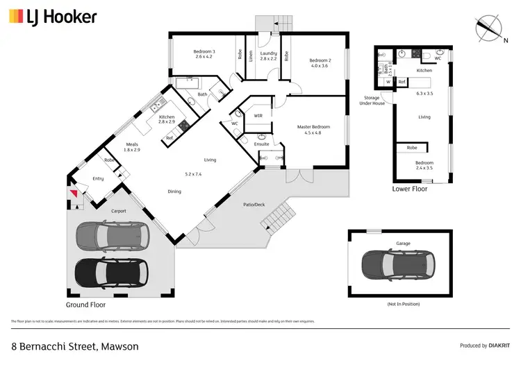 Floorplan of Homely house listing, 8 Bernacchi Street, Mawson ACT 2607