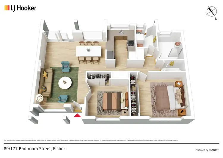 Floorplan of Homely retirement listing, 89/177 Badimara Street, Fisher ACT 2611