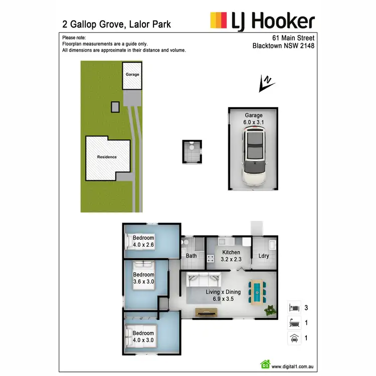 Floorplan of Homely house listing, 2 Gallop Grove, Lalor Park NSW 2147
