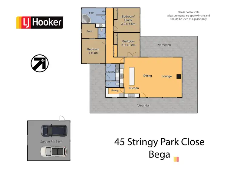 Floorplan of Homely house listing, 45 Stringy Park Close, Bega NSW 2550