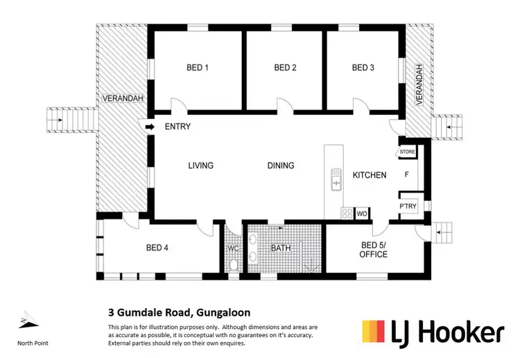 Floorplan of Homely house listing, 3 Gumdale Road, Gungaloon QLD 4620