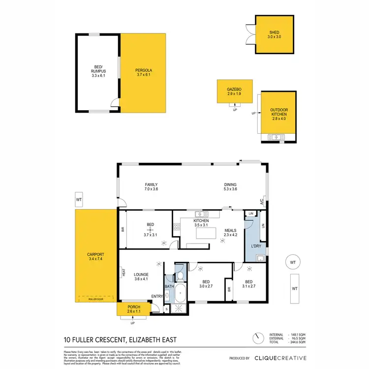 Floorplan of Homely house listing, 10 Fuller Crescent, Elizabeth East SA 5112