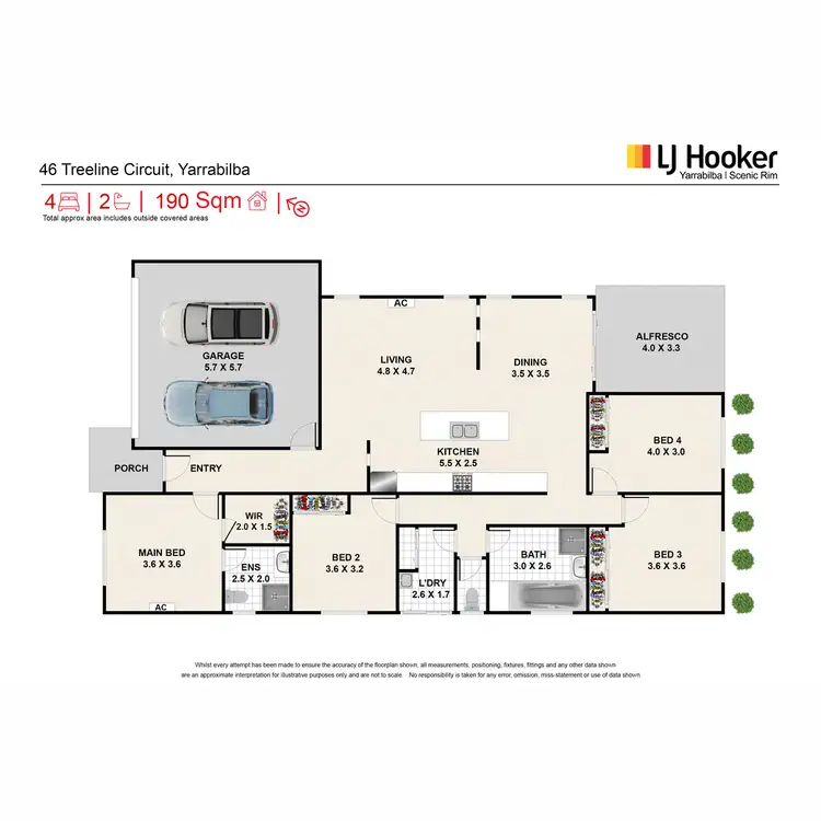 Floorplan of Homely house listing, 46 Treeline Circuit, Yarrabilba QLD 4207