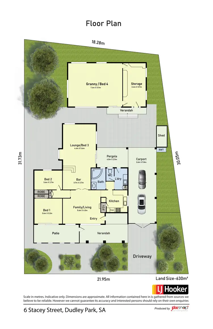 Floorplan of Homely house listing, 6 Stacey st, Dudley Park SA 5008