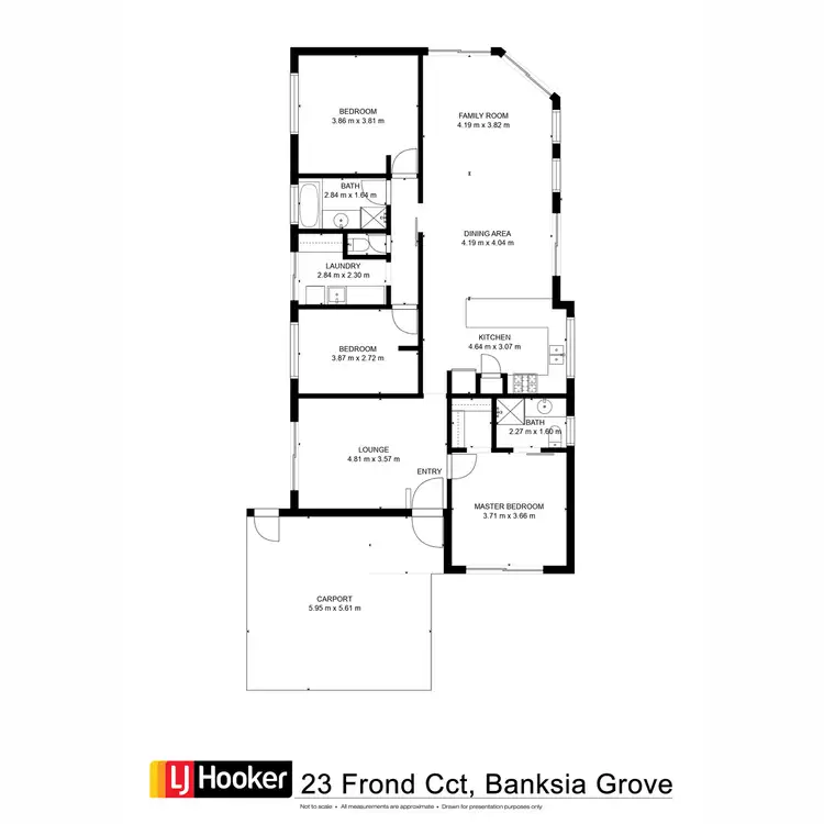 Floorplan of Homely house listing, 23 Frond Circuit, Banksia Grove WA 6031