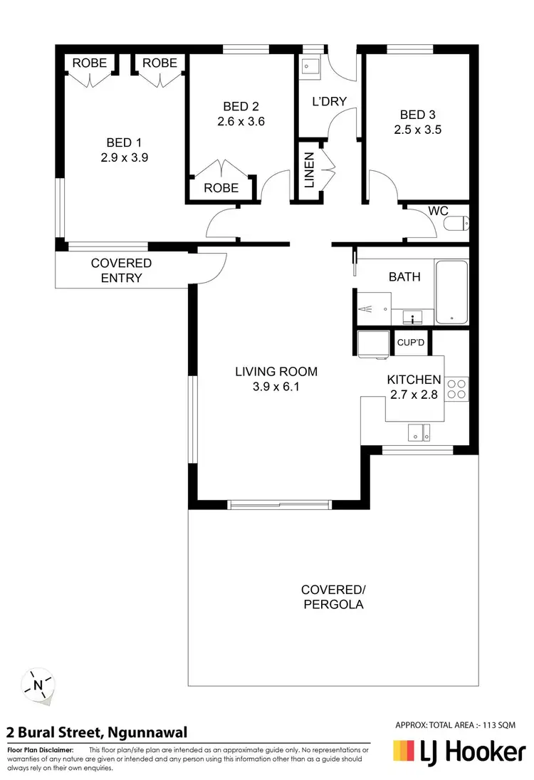 Floorplan of Homely house listing, 2 Bural Court, Ngunnawal ACT 2913