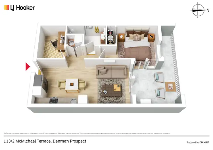 Floorplan of Homely unit listing, 113/2 McMichael Terrace, Denman Prospect ACT 2611