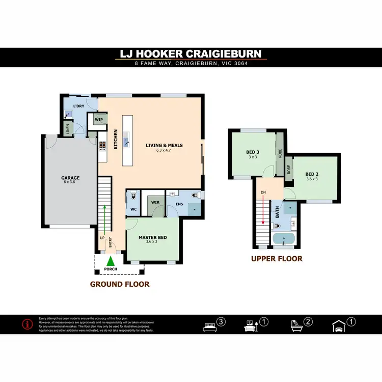 Floorplan of Homely house listing, 8 Fame Way, Craigieburn VIC 3064