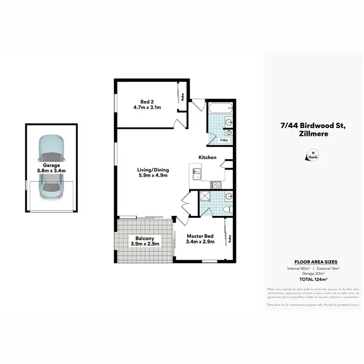 Floorplan of Homely apartment listing, 7/44 Birdwood Street, Zillmere QLD 4034