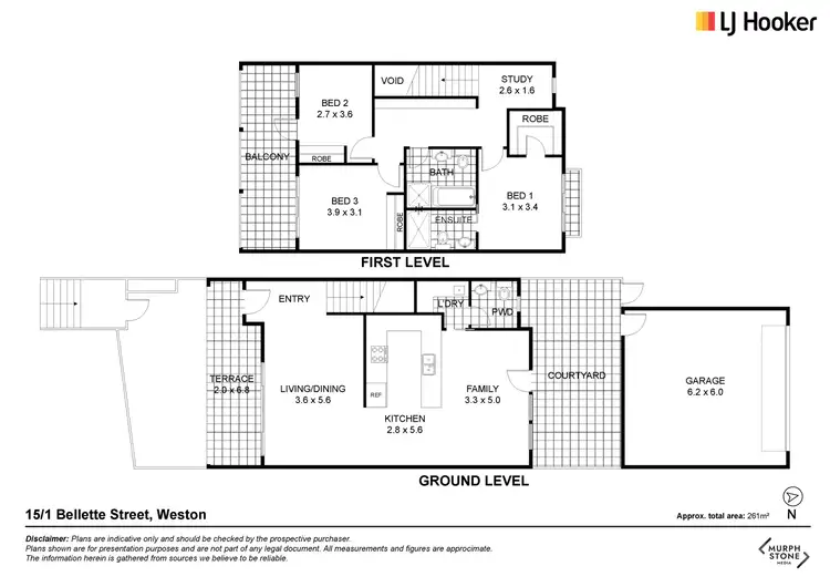 Floorplan of Homely townhouse listing, 15/1 Bellette Street, Weston ACT 2611