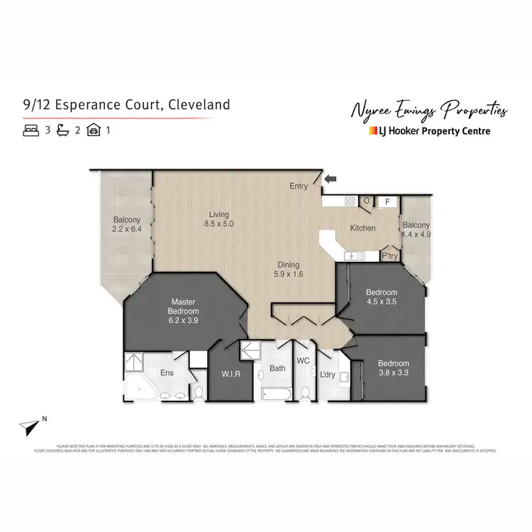 Floorplan of Homely unit listing, 9/10-14 Esperance Court, Cleveland QLD 4163