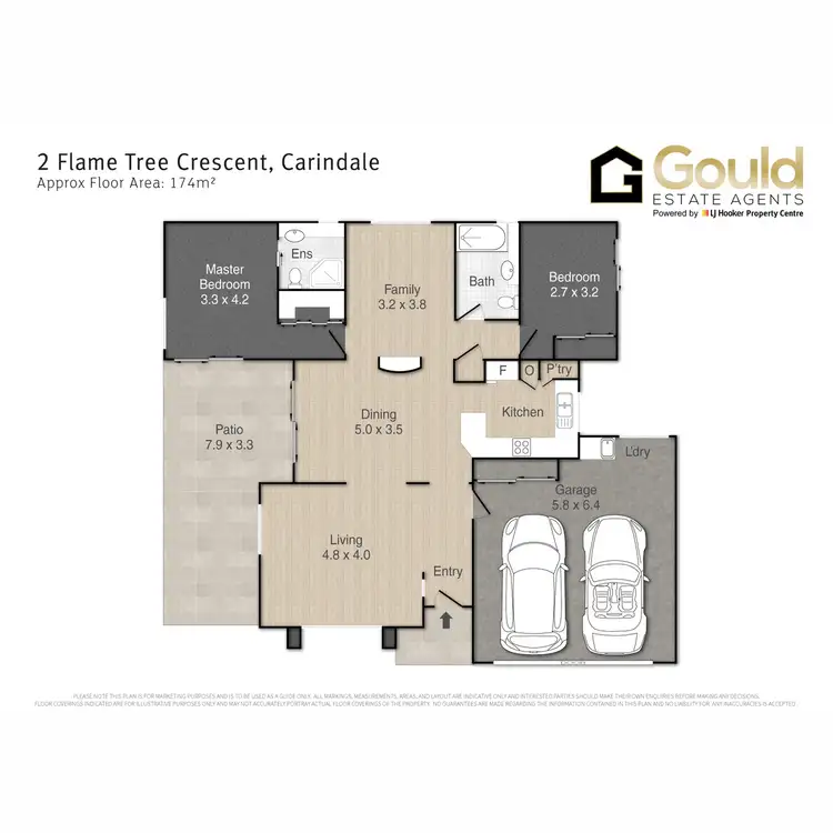 Floorplan of Homely house listing, 2 Flame Tree Crescent, Carindale QLD 4152