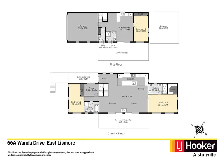 Floorplan of Homely house listing, 66A Wanda Drive, East Lismore NSW 2480