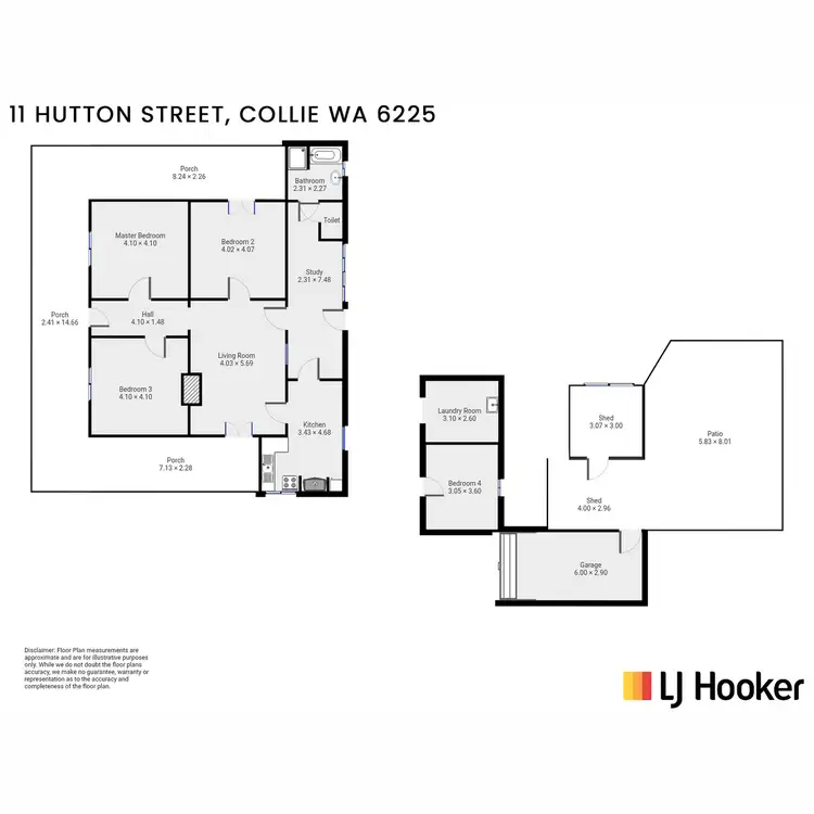 Floorplan of Homely house listing, 11 Hutton Street, Collie WA 6225