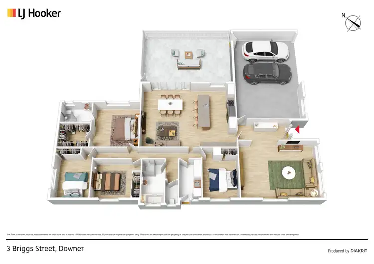 Floorplan of Homely house listing, 3 Briggs Street, Downer ACT 2602