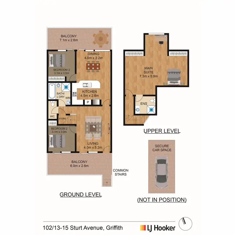 Floorplan of Homely apartment listing, 102/13-15 Sturt Avenue, Griffith ACT 2603