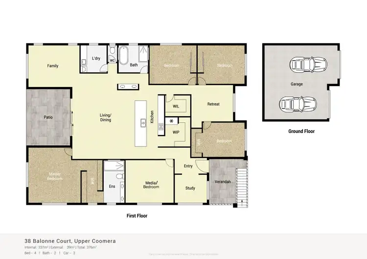 Floorplan of Homely house listing, 38 Balonne Court, Upper Coomera QLD 4209