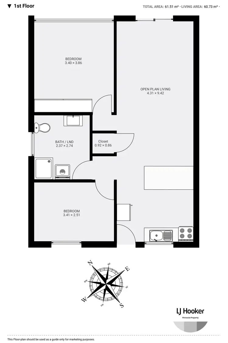 Floorplan of Homely house listing, Unit 1/3 Bermuka Street, West Moonah TAS 7009