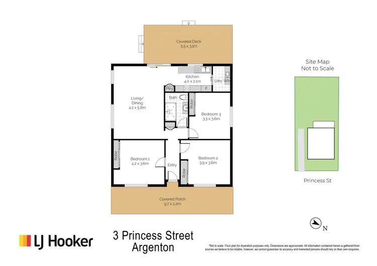 Floorplan of Homely house listing, 3 Princess Street, Argenton NSW 2284