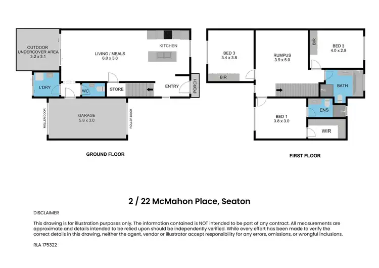 Floorplan of Homely house listing, 2/22 McMahon Place, Seaton SA 5023