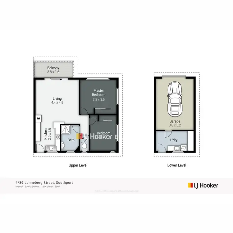 Floorplan of Homely apartment listing, 4/39 Lenneberg Street, Southport QLD 4215