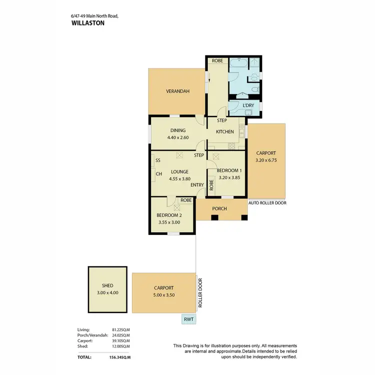 Floorplan of Homely house listing, 6/47-49 Main North Road, Willaston SA 5118