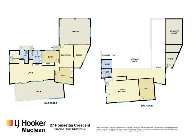 Floorplan of Homely house listing, 27 Poinsettia Crescent, Brooms Head NSW 2463