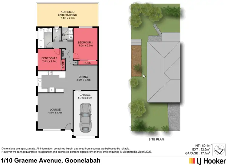 Floorplan of Homely house listing, Unit 1/10 Graeme Avenue, Goonellabah NSW 2480
